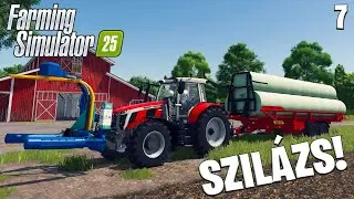 FARMING SIMULATOR 25 LIVE #7 - Szilázs készítés, és új föld vásárlás!