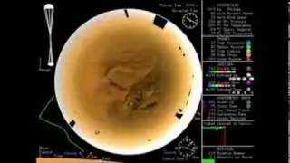 The landing (first sequence), Huygens probe on Titan