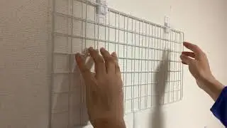 3D Printed Universal Mesh Panel Wall Mount with Stapler / ホチキスで固定する百均メッシュパネル収納(3Dプリント)