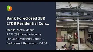 Bank Foreclosed 3BR 2T&B Residential Condo For Sale in Taft, Manila (DLSU) Pay CASH Get Max Discount