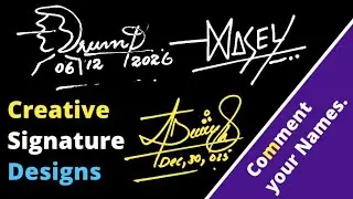 How to make your signature stylish | Stylish signature Idias 2026