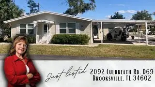 MOBILE HOME FOR SALE - BROOKSVILLE, FL - 55+ Campers Holiday - 2092 Culbreath RD D69