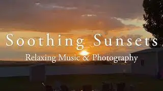 Soothing Sunset Piano Relaxation Music - Stress Relief, meditation, beautiful sunset - Farm sunset 1