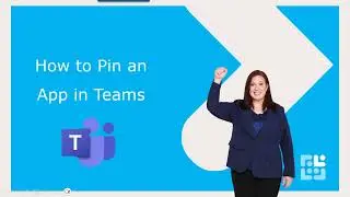 How to 'Pin' an app inside Microsoft Teams