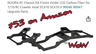 Injora 1/10 scale carbon fiber LCG crawler chassis kit from Amazon