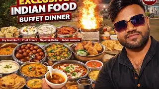 Full Veg Royal Buffet 😍| Sweets,Tandoor, Snacks & Desi Dinner”#VegBuffet#IndianFood#FoodVlog#Buffet