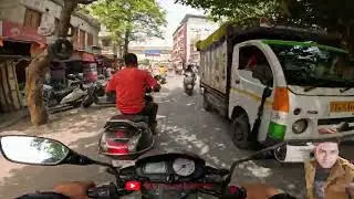 Vlog 62 - Krishna Nagar to Welcome Metro Station | Bike travel video - Day