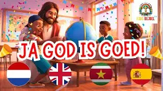 JA GOD IS GOED!🎉 | Christelijk Kinderlied In Verschillende Talen | NL, ENG, SUR, ESP