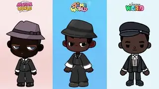 Black 🖤 Sprunki Style look in 3 Games #pazu #avatarworld #gameworld #tocaboca