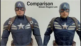 Hot Toys Comparison Captain America Endgame Stealth MMS607 Winter Soldier Stealth MMS242 1:6 Scale