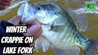WINTER CRAPPIE ON LAKE FORK - How to catch big crappie in winter