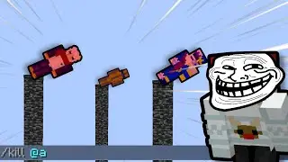 TROLLO i miei AMICI sulle RANDOM PILLARS di Minecraft!