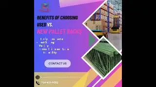 Why Choose Used Pallet Racks Over New? 💡 Sturdy, Sustainable, and Cost-Effective! #PalletRacks