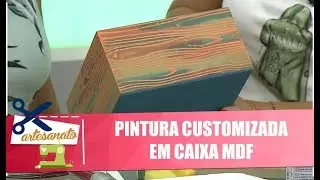 Aprenda a fazer pinturas customizadas em caixas de MDF com Cuca Marques - Vida Melhor - 07/02/20