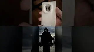Ghostface costume with 3d printed voice changer. did pretty good with this #ghostface #scream
