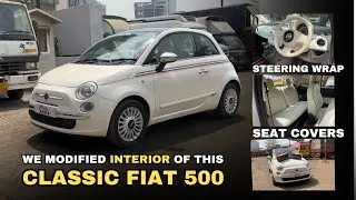 Reviving India's Classic Fiat 500: Interior Upgrades at KGN Auto Works | Seat Cover, Steering Wrap