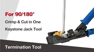 Mastering Keystone Jack Installation with a 2-in-1 RJ45 Crimping Tool