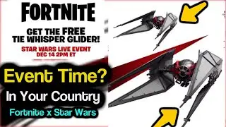 *FREE* STAR WARS Glider in Fortnite Chapter 2 (Get Fortnite Star Wars Glider and Live Event Time)!
