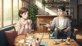 Cozy Caf&eacute; Story ☕🐈 | Soft Conversation, Warm Coffee & a Sleeping Cat