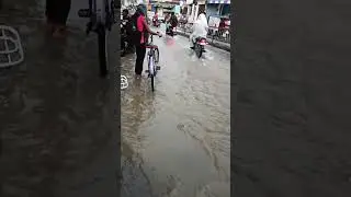 Sitarganj ki Road bani Nadiya#ye kya ho gya pani hi pani#viral #short