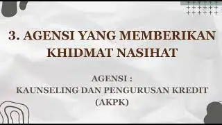 DUU10072 ENTREPRENEURSHIP: BUSINESS SUPPORT SYSTEM & AGENSI