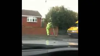 Lamp post felling