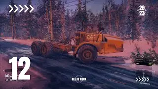 [4K 60FPS] [PS5] SNOWRUNNER - Restore Caterpillar 745C with Heavy Wrecker iX 3880 (Part 12) (Mods)