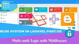 Blog System in Laravel Part:02 Multi auth Logic with Middleware