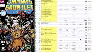 HOT COMICS SPEC VS HOT COMICS FLIP - Infinity Gauntlet 1 vs X-men 55