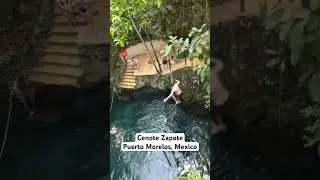 Cenote Zapote, Puerto Morelos, Mexico. Best cenotes. #mexico #cenotes #cenotezapote