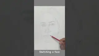 Warmup sketch of a face. #drawing #portrait #art #pencildrawing #warmup #pencilart #pencil #sketch