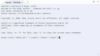 MySQL concat_ws строковая функция