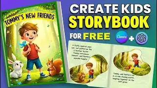 How to Create Kids Storybook for FREE Using Canva & ChatGPT (Step-by-Step Tutorial)