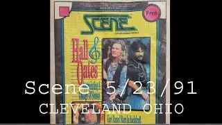 Scene magazine 5/23/91 Cleveland Ohio Hall + Oates Pere Ubu N.R.B.Q. Neville Brothers