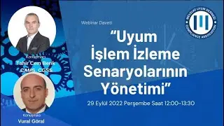 Mevzuat Uyum Derneği-Uyum İşlem İzleme Senaryolarının Yönetimi Webinarı-29.09.2022