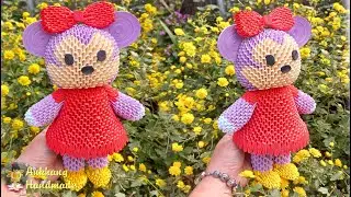 3d origami Minnie mouse tutorial P2 | DIY making paper Minnie mouse , home showpieces