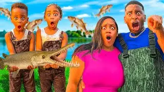 We Took Londyn & MJ Fishing **Caught a Monster**