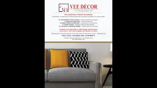 Veedecor &mdash; where spaces breathe elegance, harmony, and the art of soulful living.