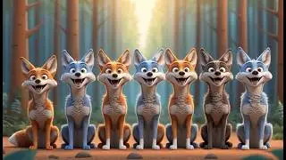 Five Little Coyotes Howl Howl Howl | Desert Animal Song & Counting for Kids
