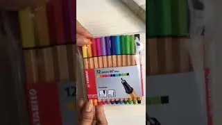 As canetas mais queridinhas , na vers&atilde;o mini 😍 point 88 stabilo!