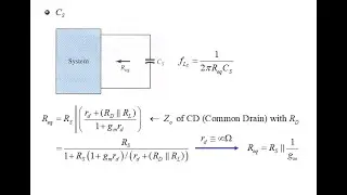전자회로2 Ch9_7 Low Frequency Response: FET Amp.- Req for C_S(Sec.9.9, FET 증폭기, 저주파 응답, C_S에 대한 Rth보충)