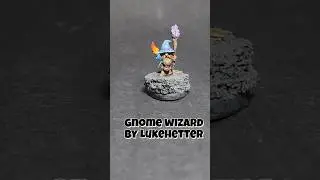 Gnome Wizard D&D character By LukeHetter   #miniaturepainter #miniature #classicminiature