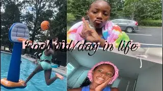 Morning routine/pool day
