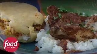 Grandiosas arepas, mole y pollo con una gran estrella musical | El gran apetito de Guy