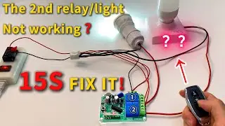 FIX 2 Channel Wireless Remote Control Switch 2nd Relay NOT Working for KR2202 KR2402 by QIACHIP