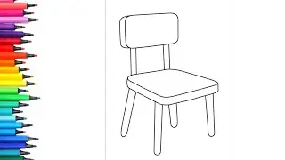 Easy Chair Drawing, Painting & Coloring For Kids and Toddlers_ Kids Art | Drawing For Kids 