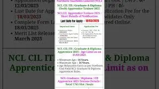 ITI / Diploma walo k liye NCL ke taraf se jabardast bharti aaye h apply now. #indianvacancy98 #job 🔔