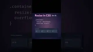Resize in CSS 