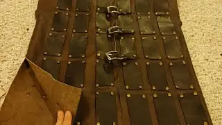 Leather Fantasy Brigandine Commission / Don't Be Afraid To Try Leatherworking!