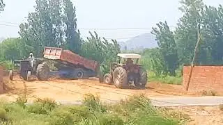 village life Pakistan  | Tractor and trolley plowing process | agriculture | village life | @Rmi45
